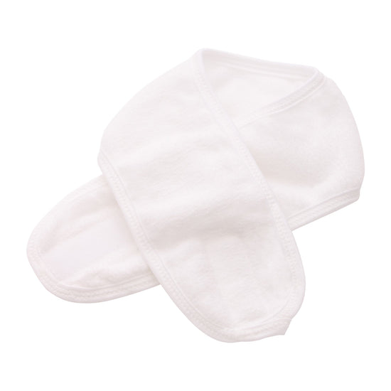 White Terry Cloth Adjustable Headband